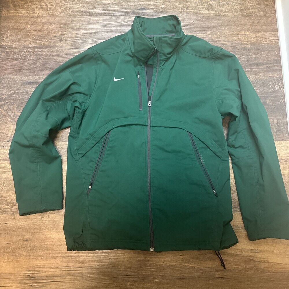 Nike full zip Medium weigh jacket size Medium Green EUC